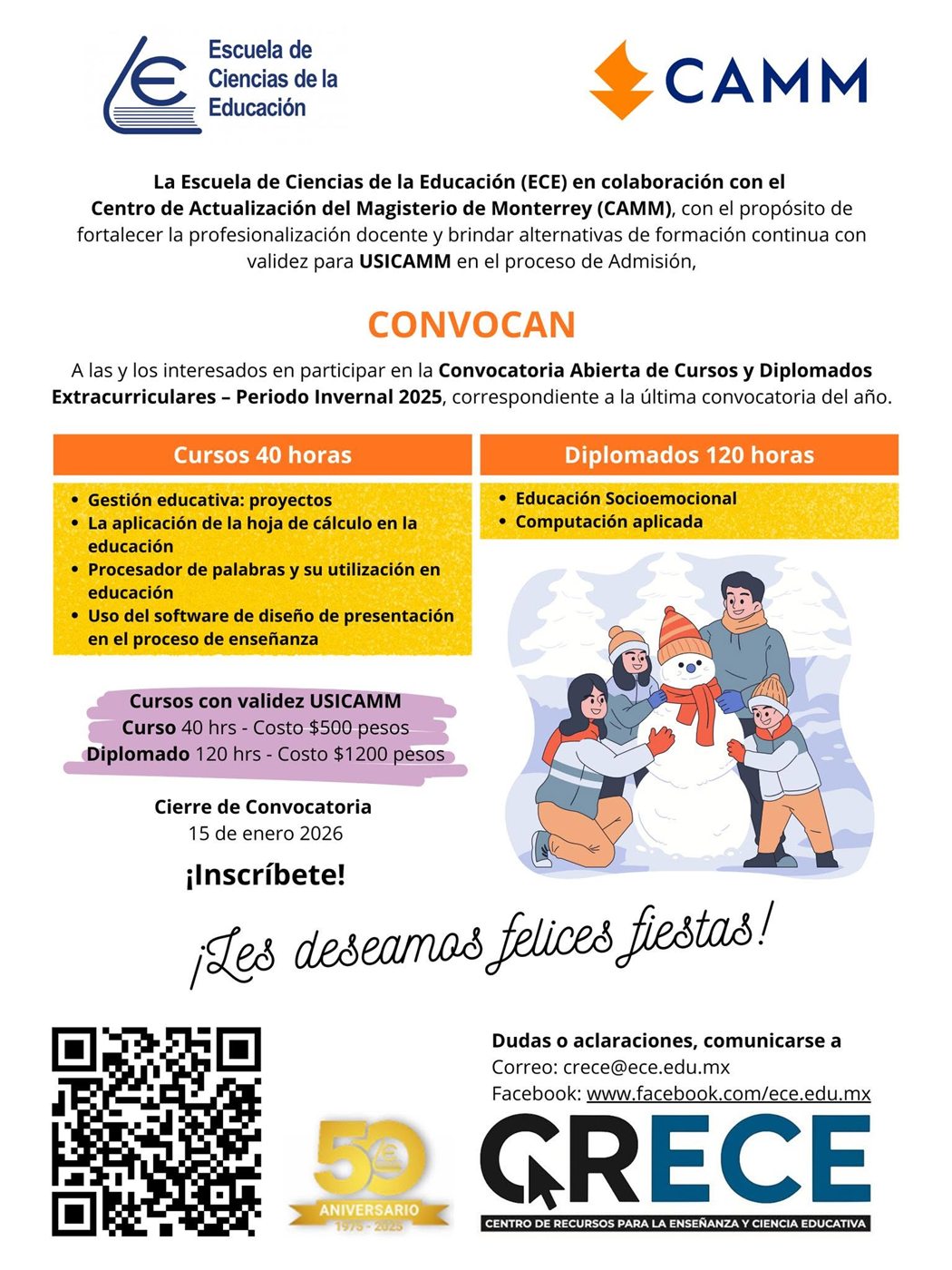Convocatoria CRECE curso Herramientas Digitales e IA diciembre 2025