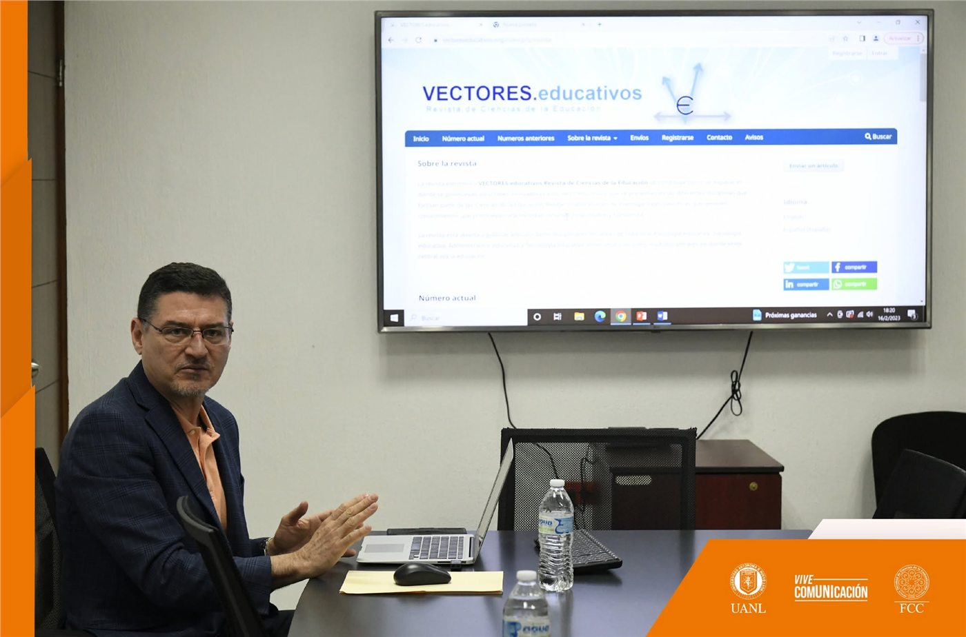Presentaci&oacute;n de la plataforma editorial de Vectores en la FCC-UANL